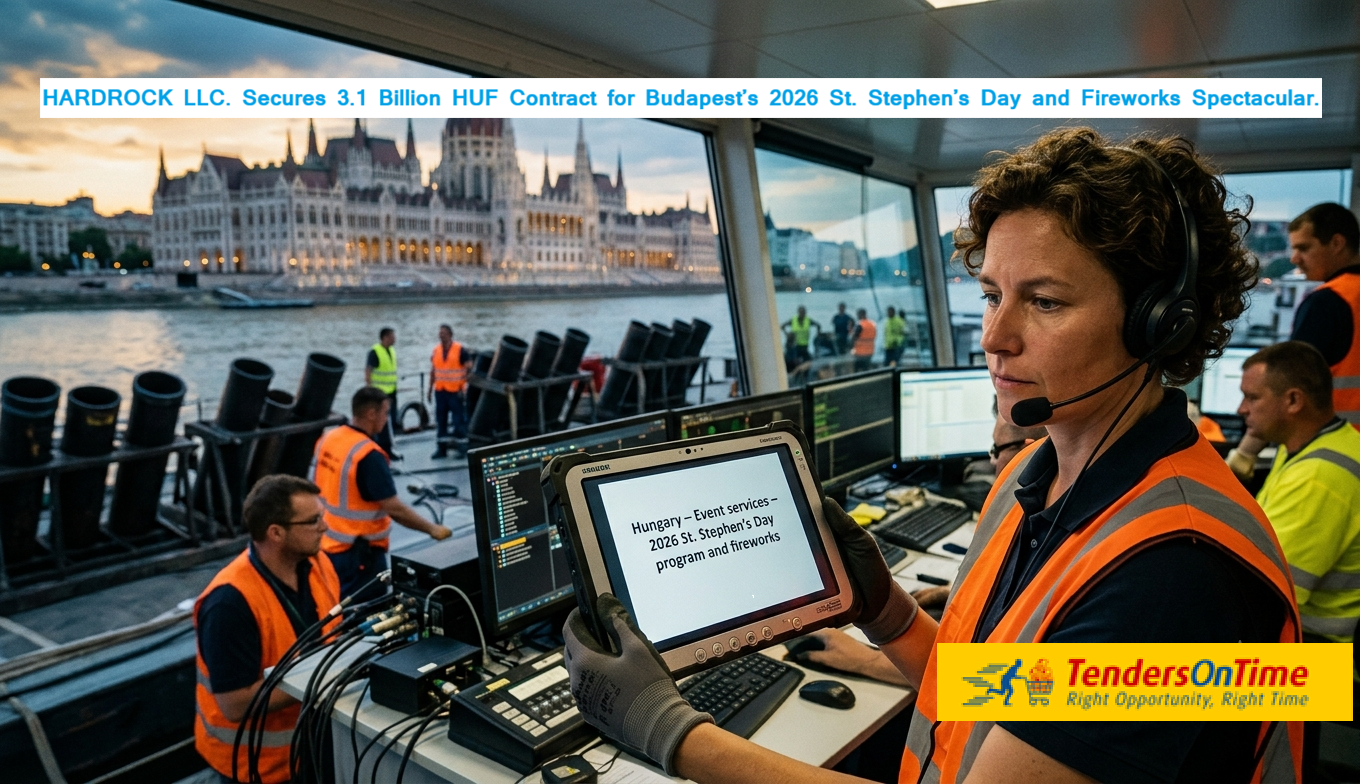 Hungary tender result on – Event services – 2026 St. Stephen's Day program and fireworks ; HARDROCK LLC. Secures 3.1 Billion HUF Contract for Budapest’s 2026 St. Stephen’s Day and Fireworks Spectacula